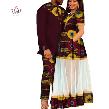 2023 Нови мъжки и дамски комплекти дрехи за сватба годишната традиционна африканска облекло двойки подходящо облекло 4xl WYQ655 1