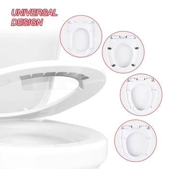 4 Бр. Защита от Пръски тоалетна, Дефлектор на урината за седалката на Тоалетната чиния, Защита От Пръски на урината Приучение на обличане Защита От Пръски на урината B03E 1
