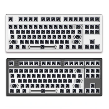 87Key Ръчна Детска Клавиатура Комплект Пълно Програмиране Клавиш FN Layer Editor Безжична Детска Клавиатура за PC Mk870 1