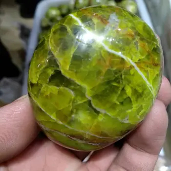 90 г Натурален Зелен Опал Палмова Камък Crystal Полиран Проба Мадагаскар 1