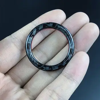 Carbon Fiber Car За Начинаещи Interior Decorative Ring for BMW E90 E92 E93 car accessories стикери за автомобил Interior Stickers 1