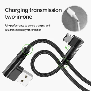 FLOVEME USB Type C Кабел 3A Бързо Зареждане чрез Micro USB за iPhone 12 11 Pro 8 X Кабел, Зарядно За Samsung, Huawei, Xiaomi Кабел за предаване на Данни 1