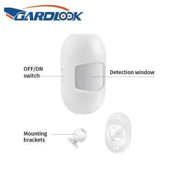 GARDLOOK Безжичен инфрачервен датчик 433 Mhz pir датчик за движение аларма за Домашна Охранителна алармена 1