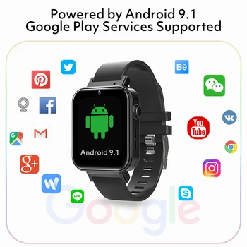 Rogbid Air 4G LTE Смарт Часовници Телефон, GPS, 4 GB и 64 GB Камера 5MP Face ID WIFI Умни Часовници Мъжки Android 9,1 IP68 Водоустойчив За Xiaomi 1