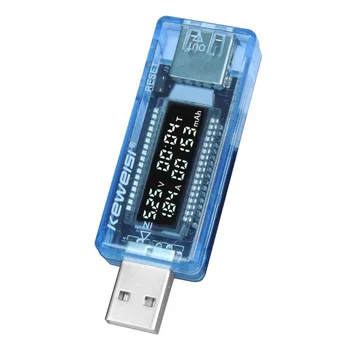 USB Зарядно Устройство за Тестер Д-р Измерване на Напрежение, Ток, Волтметър Амперметър Тестер Капацитет на Батерията Мобилен Детектор Мощност USB Метър 1