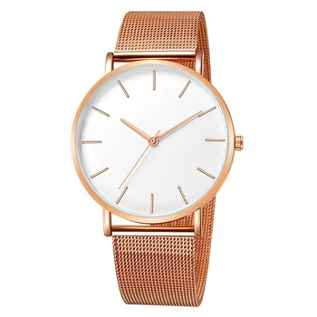 Дамски часовници reloj mujer, Модерен дамски Часовник от розово злато, женски мрежест Каишка, тънки Луксозни Ръчни Часовници zegarek damski 1