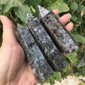 Естествено Пламъците на Огнения камък Crystal Точков Пръчка Сиенит флуоресцентно содалит руда колекция от минерали, Енергийните образци на Рейки 1