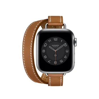 За Apple Watch Каишка 8 7 6 5 4 3 2 1 SE Каишка от естествена кожа Pulseira Гривна Apple Watch 45 мм 41 мм 44 40 42 38 за iWatch 1