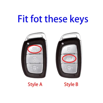 Калъф за ключове на автомобила от TPU За Hyundai Tucson Sonata Fe Creta ix25 ix35 ix45 i10 i20 i30 i40 Verna Solaris Mistra Elantra Accent 1