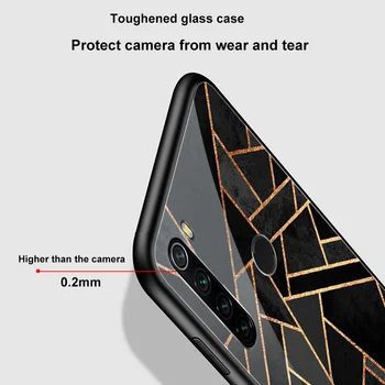 Луксозен Мраморен Калъф За Xiaomi Redmi Note 7 8 8A 7A 8T 6 Pro Mi 11 Lite NE 5G 11T 9 9T 10 8 Pro SE A3 Lite F1 със Стъклен капак на телефона 1
