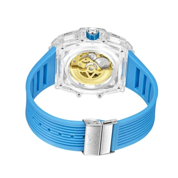 Луксозни мъжки часовник onola от прозрачна пластмаса, кухи, напълно автоматични и механични часовници, мъжки водоустойчив часовник 1