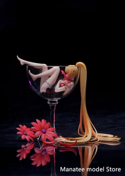 РИБОЗАТА Оригиналната Стъклена Момиче -Лили Вино 1/8 Пълна Фигурка PVC Фигурка Аниме Модел Играчки Колекция Кукла за Подарък 1