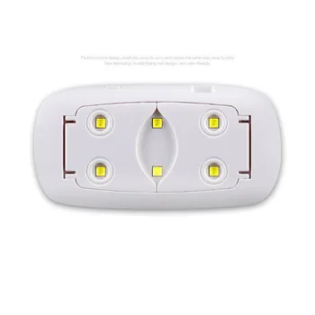 Сушилня За Нокти Машина UV Led Лампа за Лаптоп USB Кабел За Домашна Употреба Нокти с UV Гел Лак Сушилня 6 Led Лампа Инструменти За Дизайн на Ноктите, 2 Цвята 1