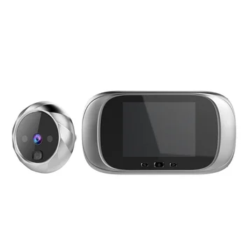 Цифров LCD дисплей е 2,8 инча Видео Звънец, Око За Гледане на Вратата, Шпионка Камера за Наблюдение На 90 Градуса Звънец за Откриване на Движение на Очите 1