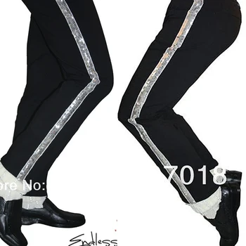 Широки чорапи MJ Michael Jackson с кристали ръчно изработени от 100% (СЕРИЯ PRO) 1