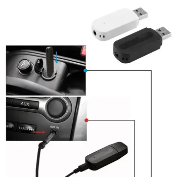3.5 мм Конектор USB AUX Bluetooth Безжична Авто Аудиоприемник A2DP Музикален Приемник Адаптер За Мобилен телефон Android/IOS 2