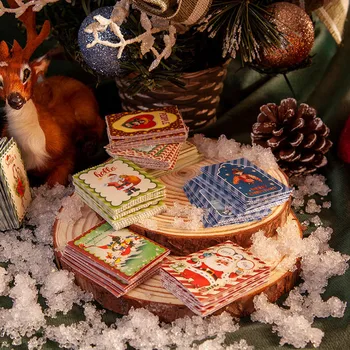 30 Листа Забавна Коледна Елха с Подаръци на Дядо Коледа Декоративни Стикери за Scrapbooking САМ Занаяти Специални Случаи Фестивали 2