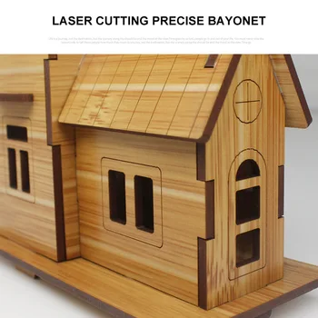 3D Дървена Пъзел Кафене Комплект Модел Лазерно Рязане, Сглобяване на Къщата е Детска Играчка, Дървен Комплект за Ръчна Работа, Механични за Деца 2