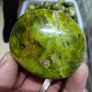 90 г Натурален Зелен Опал Палмова Камък Crystal Полиран Проба Мадагаскар 2