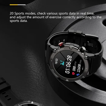 C21 Смарт Часовници Мъжки Bluetooth Покана Smartwatch IP68 Водоустойчив Наблюдение на Здравето на 360 HD 15 Дни в режим на готовност Часовници 2