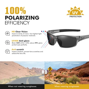 CoolPandas Мъжки Поляризирани Слънчеви Очила За Колоездене на Мъжете Спорт На Открито Огледални Лещи Слънчеви Очила Мъжки UV400 Очила Oculos de sol 2