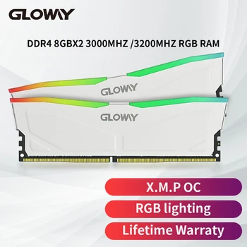 Gloway DDR4 RGB Оперативна памет Memoria Оперативна памет ddr4 3200 Mhz 3600 Mhz Серия Abyss бяла 16 GB маса памет 2