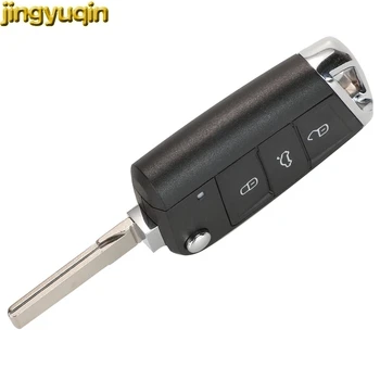 Jingyuqin Keyless-go/Полуумный Автомобилен ключ 434 Mhz MQB ID48 За VW Seat Golf 7 MK7 Touran Polo Tiguan 5G6959752AB BB 6V0959752D /Q 2