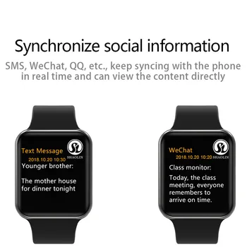 ROSE GOLD Смарт Часовник Серия 6 Smartwatch за apple iphone 6 6s 7 8 X XS plus за samsung IOS android Смарт Часовници honor3 xiaomi 2