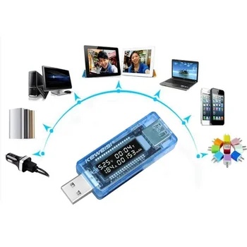 USB Зарядно Устройство за Тестер Д-р Измерване на Напрежение, Ток, Волтметър Амперметър Тестер Капацитет на Батерията Мобилен Детектор Мощност USB Метър 2