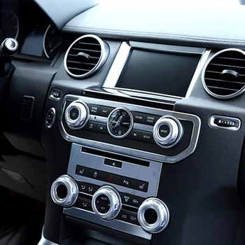 Авто Хром Климатик Аудио Кръг Дръжка за Регулиране на силата на Звука Тампон Седалка за Land Rover Discovery 4 Freelander 2 И Range Rover Sport L320 2