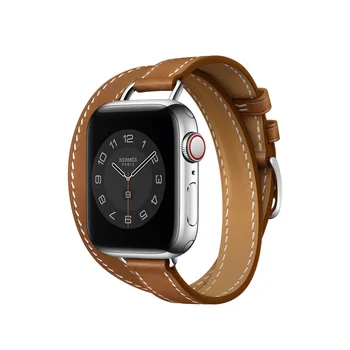 За Apple Watch Каишка 8 7 6 5 4 3 2 1 SE Каишка от естествена кожа Pulseira Гривна Apple Watch 45 мм 41 мм 44 40 42 38 за iWatch 2