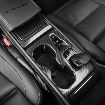 За Volvo XC40 2017-2022 Централна Скоростната Кутия на Притежателя Чаша Вода Панел Рамка Капак Тапицерия на Колата Аксесоари За Интериора От неръждаема Стомана 2