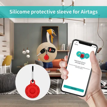 Защитен Калъф за употреба За Apple Airtag Tracker Силиконов Ключодържател Защитен Калъф За Локатор Въздушна Тагове Защитен Ръкав llavero 2