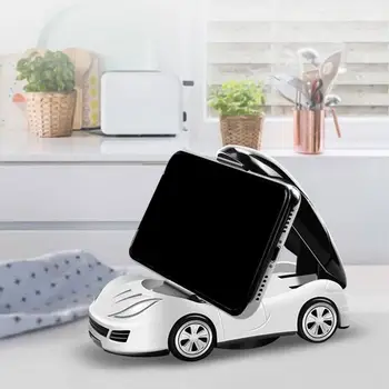 Модел На Автомобила Притежателя На Мобилен Телефон Без Ръце 360 Градуса Въртяща Форма На Колата-Часова Телефонна Авто Тире На Предното Стъкло Отдушник На Притежателя На Телефона 2