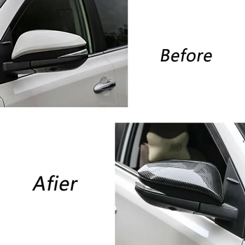 Покриване на Страничните Огледала за Обратно виждане, изработени от Въглеродни Влакна, Декоративна Накладки за Toyota Hilux Revo Vigo Fortuner Highlander RAV4 Innova 2