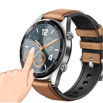 Прозрачен Защитен слой От Закалено Стъкло За Huawei Watch GT 2 Active /Elegant GT2 42 мм и 46 мм Smartwatch на цял екран Защитно покритие 2