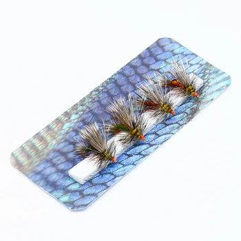 Професионално ръчно плетени 2 цвят асорти 4 бр. пъстърва за риболов на суха муха 14 # стимулант изкуствен stonefly възрастни насекоми, мухи за стръв 2
