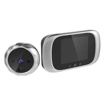 Цифров LCD дисплей е 2,8 инча Видео Звънец, Око За Гледане на Вратата, Шпионка Камера за Наблюдение На 90 Градуса Звънец за Откриване на Движение на Очите 2