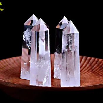 1 бр. Натурален скъпоценен камък crystal точка Crystal Бял Розов Кварц, Лечебен Камък енергиен минерален Обелиск декорация на дома 3