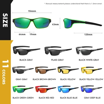 CoolPandas Мъжки Поляризирани Слънчеви Очила За Колоездене на Мъжете Спорт На Открито Огледални Лещи Слънчеви Очила Мъжки UV400 Очила Oculos de sol 3