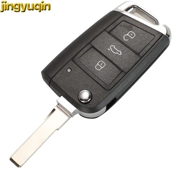 Jingyuqin Keyless-go/Полуумный Автомобилен ключ 434 Mhz MQB ID48 За VW Seat Golf 7 MK7 Touran Polo Tiguan 5G6959752AB BB 6V0959752D /Q 3