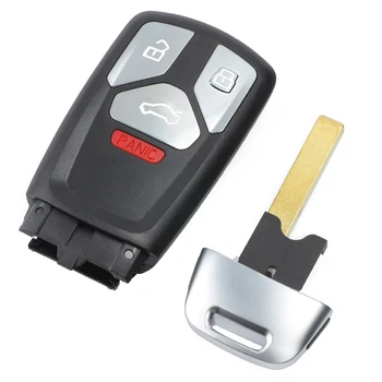 KEYECU 3/4 Бутона Smart Remote Автомобилен Ключ във формата на Миди за Audi TT A4 A5 S4 S5 Q7 SQ7 2017 2018 Подмяна на Празен Калъф Аксесоари 3
