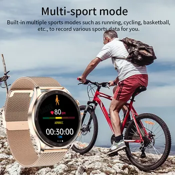 LIGE Смарт Часовници Дамски 2022 Пълен Сензорен Предизвикателство Bluetooth Нови Спортни Часовници С Потребителски Циферблат Водоустойчив Монитор на Сърдечната Честота Умни Часовници за Мъже 3