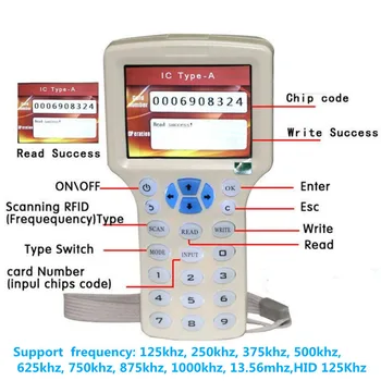 RFID Четец Писател USB Карта Восъчни 10 Честота 125 khz 13,56 Mhz Декодер NFC Копирна Машина Програмист Смарт-Карти, които се записват Ключови Карти 3