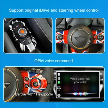 Безжична Carplay За MINI Cooper R56 R57 F55 F56 F57 F54 R55 Countryman F60 R60 Peaceman R61 Android Автомобил Bmw Огледало USB Връзка 3