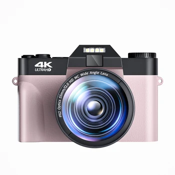 Класически Стари Цифров Фотоапарат За Снимки WIFI 4K Компактен Потоковая Камера YouTube UHD Открит Видео Vlog 3