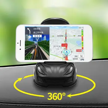 Модел На Автомобила Притежателя На Мобилен Телефон Без Ръце 360 Градуса Въртяща Форма На Колата-Часова Телефонна Авто Тире На Предното Стъкло Отдушник На Притежателя На Телефона 3