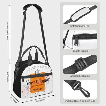 Нов VeuveClicquot Шампанско Преносим Кроссбоди Изолиран Обяд-чанта за многократна употреба Обяд - bag Чанта За Пикник 3