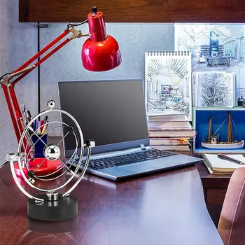 Новост Вечния Двигател Настолна Играчка-Скулптура - Кинетическое Изкуство Galaxy Planet Balance Mobile - Магнитен Маса за домашен интериор на Изпълнителния офис 3