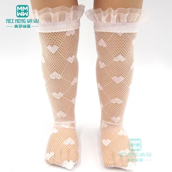 1/4 BJD кукла Модни мрежести чорапи, Подходящи за 40-43 см кукла с аксесоари и Подарък за момичета дантелени чорапи 4